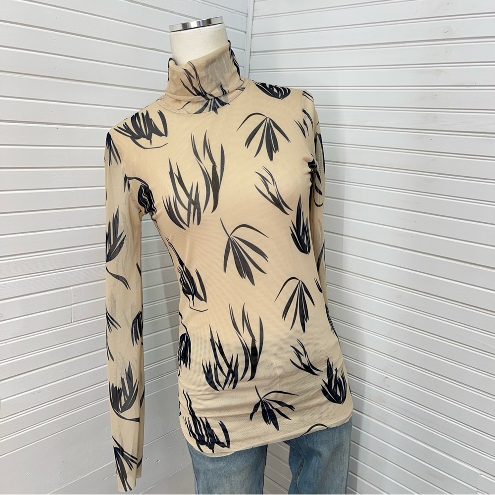 JUST Female Mesh Turtleneck